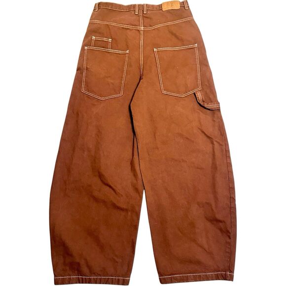 BDG Urban Outfitters Women's Brown Utility Cargo Jeans Size 32 Cacoon Fit Y2K - Picture 2 of 4